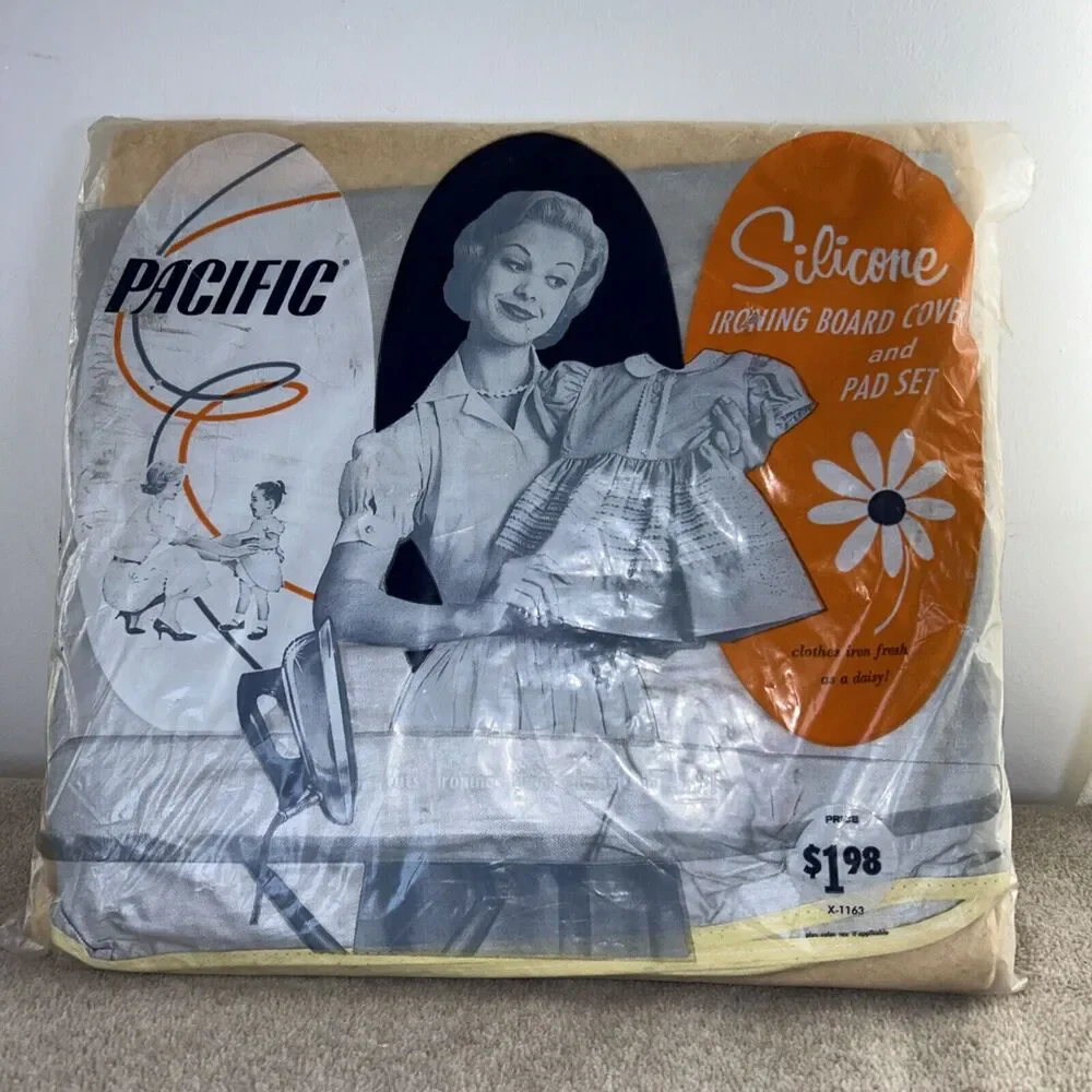 Vintage Ironing Board Cover 1960 NEW Pacific Silicone